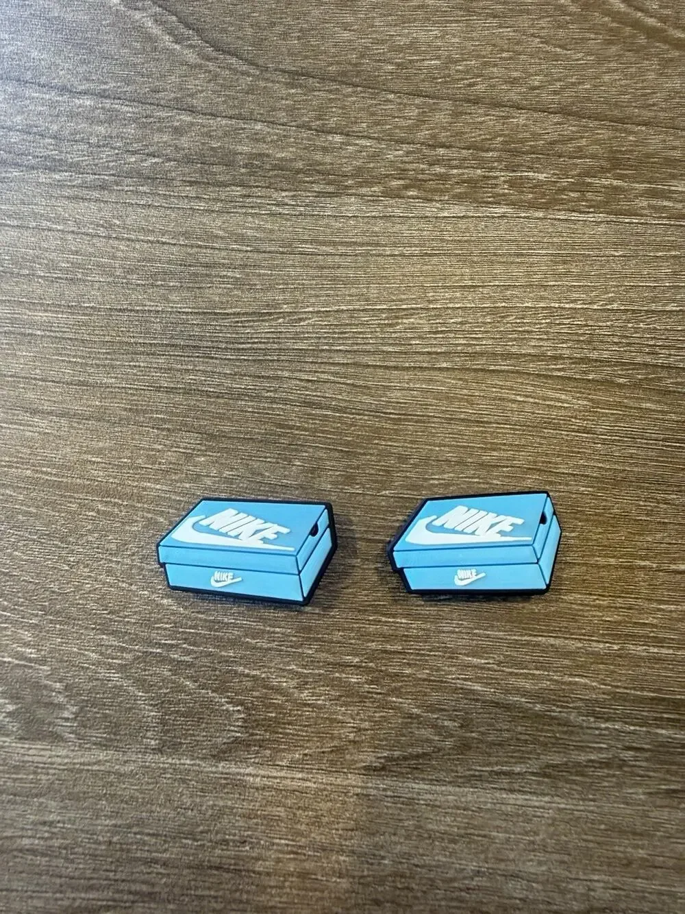 2pc Light Blue Sneaker Shoe Box Croc Charms Jibbitz Pair Hypebeast Kicks Pins